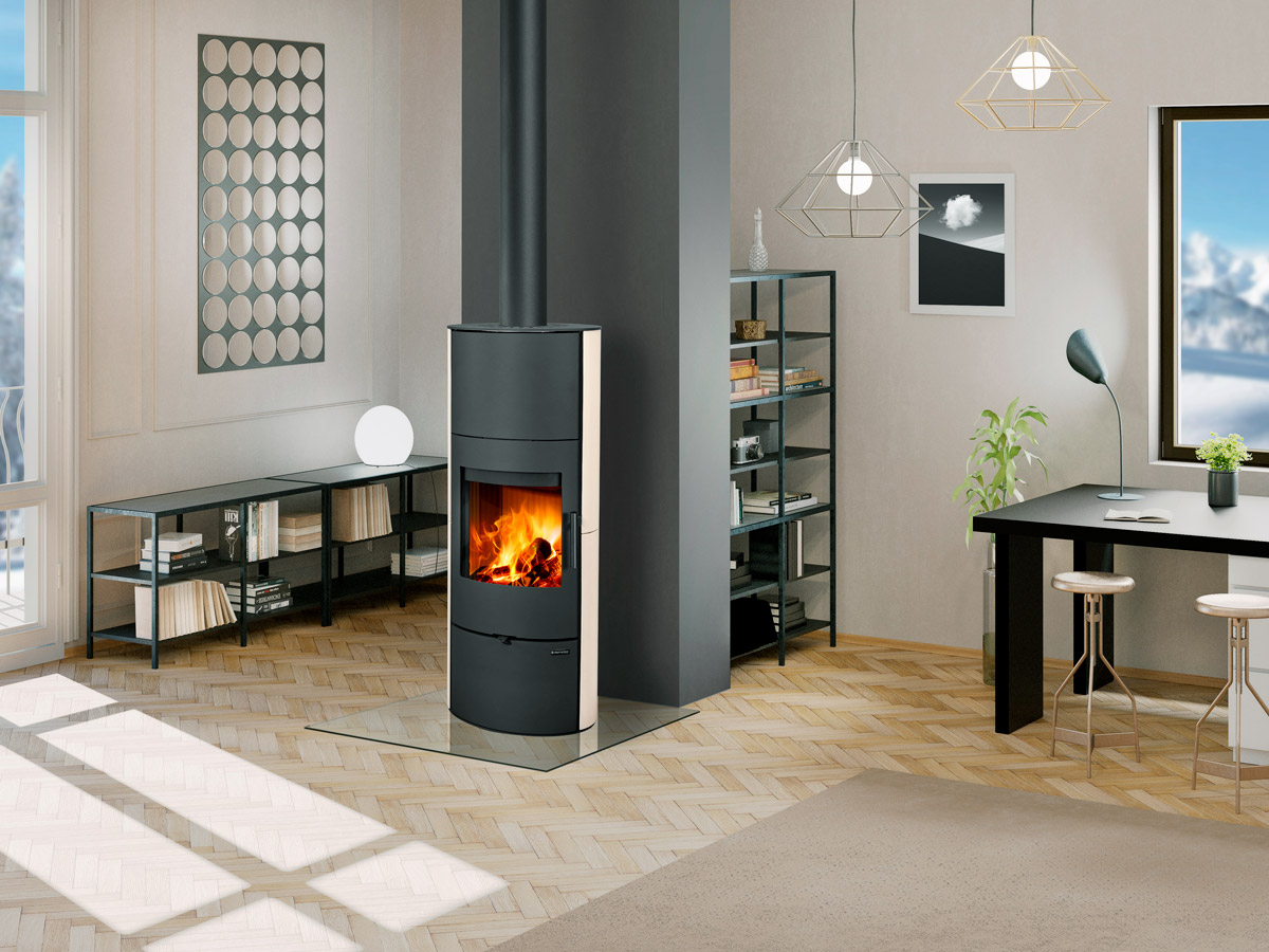 Romotop Evora H keramické akumulačné kachle moderné